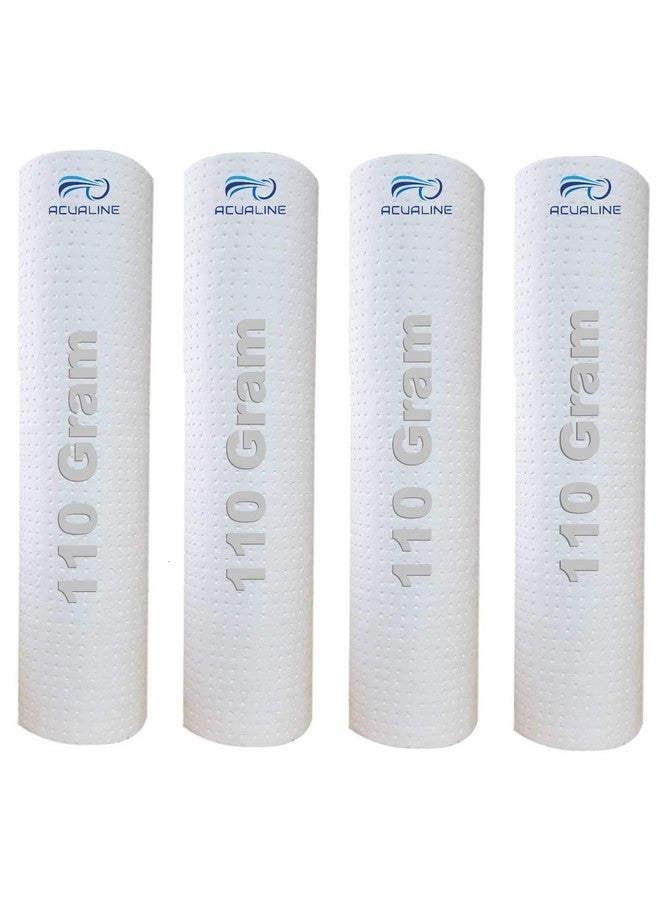 ACUALINE Dotted High Density Spun Filter for Water Purifier, 10 Inch 5 Micron Water Filter Cartridge, 110 gm Filter Candle, Pre Filter Cartridge for RO Water Purifier (Pack of 4) - Image 1