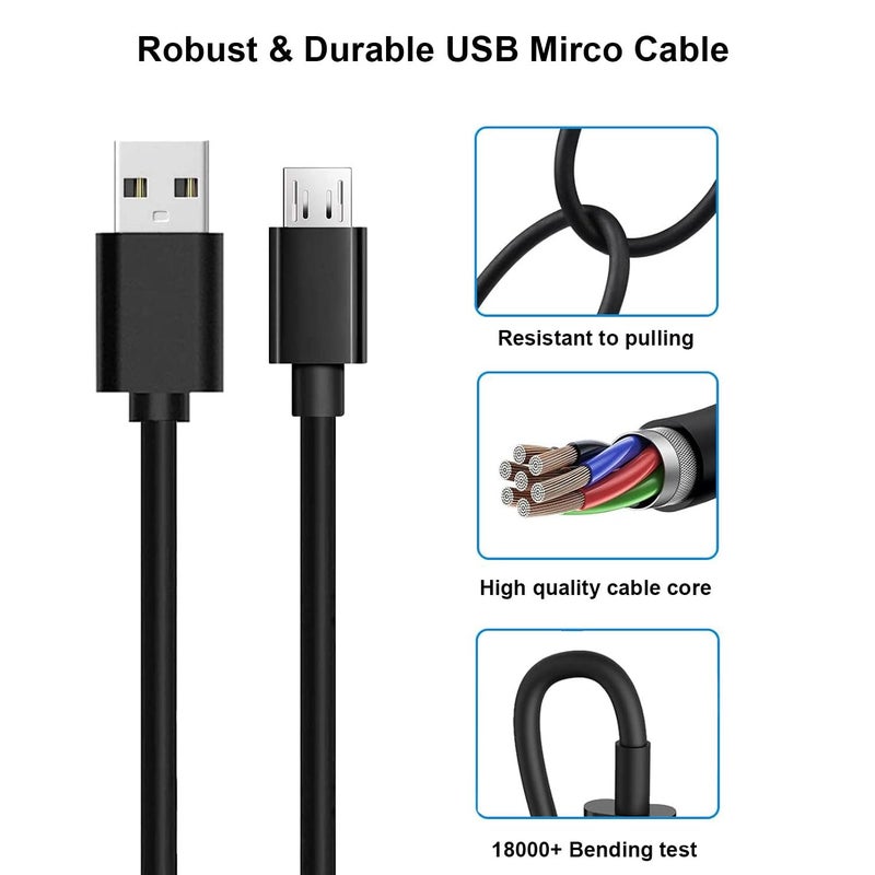 Goffeu Micro USB Power Cable Adapter Charger for Roku Streaming Stick, Roku Express Plus, Rokus Premier/Plus, Rokus Voice Remote Pro Wall Charger Power Cable - Image 4