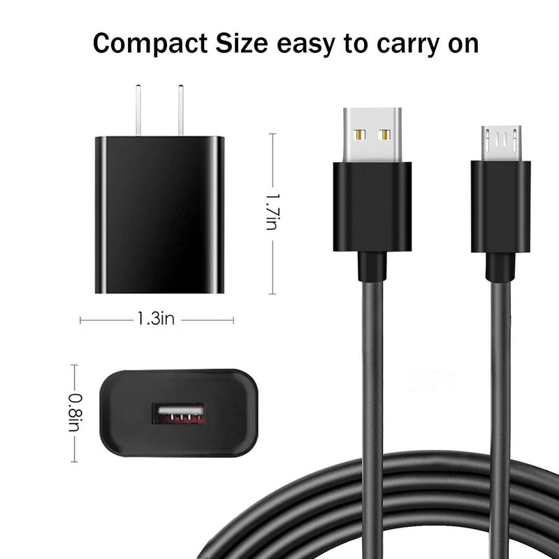 Goffeu Micro USB Power Cable Adapter Charger for Roku Streaming Stick, Roku Express Plus, Rokus Premier/Plus, Rokus Voice Remote Pro Wall Charger Power Cable - Image 2