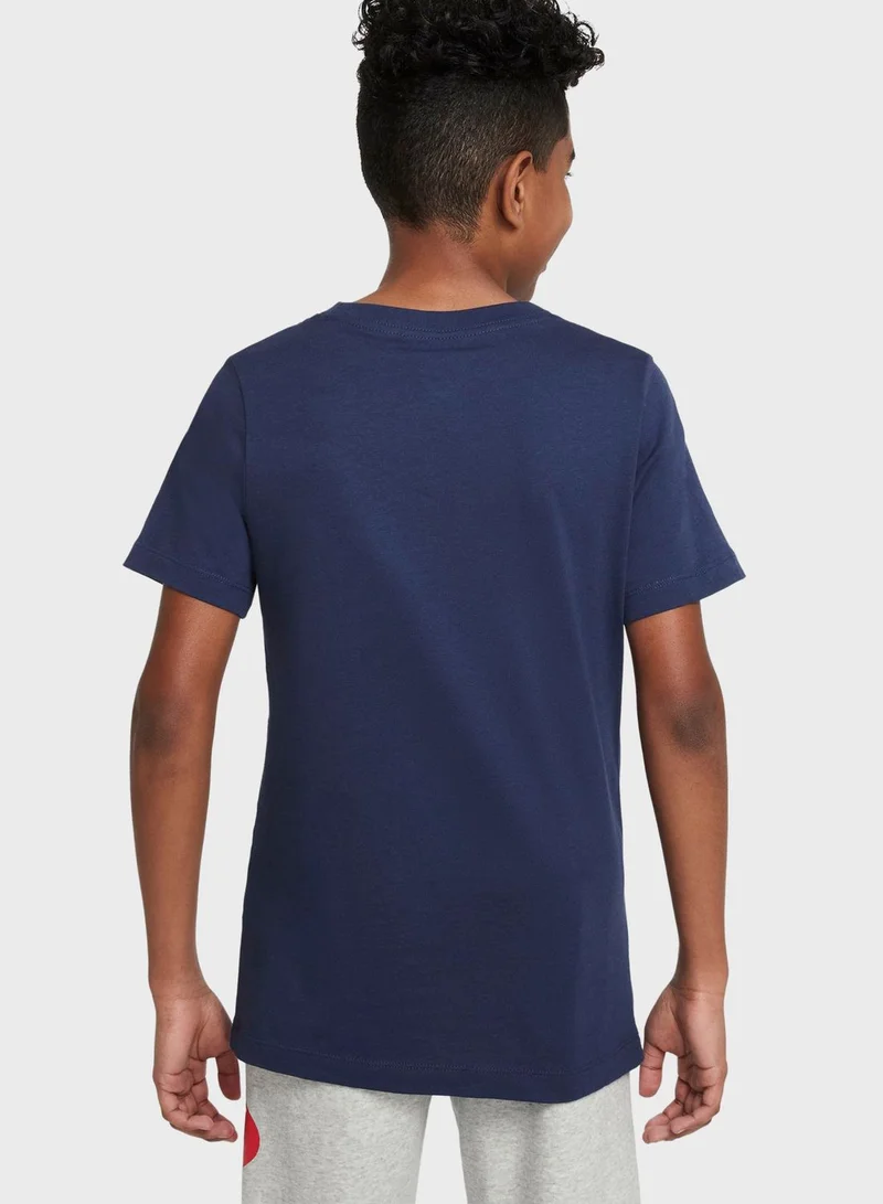 Nike Youth Psg Crest T-Shirt