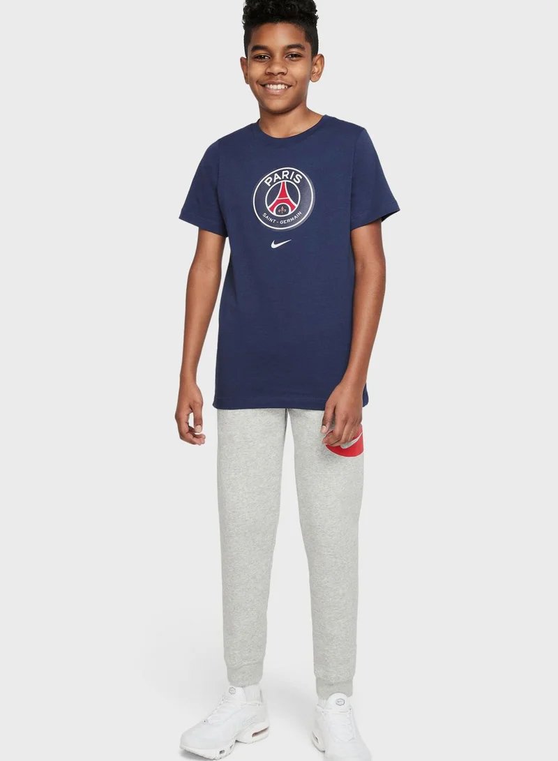 Nike Youth Psg Crest T-Shirt