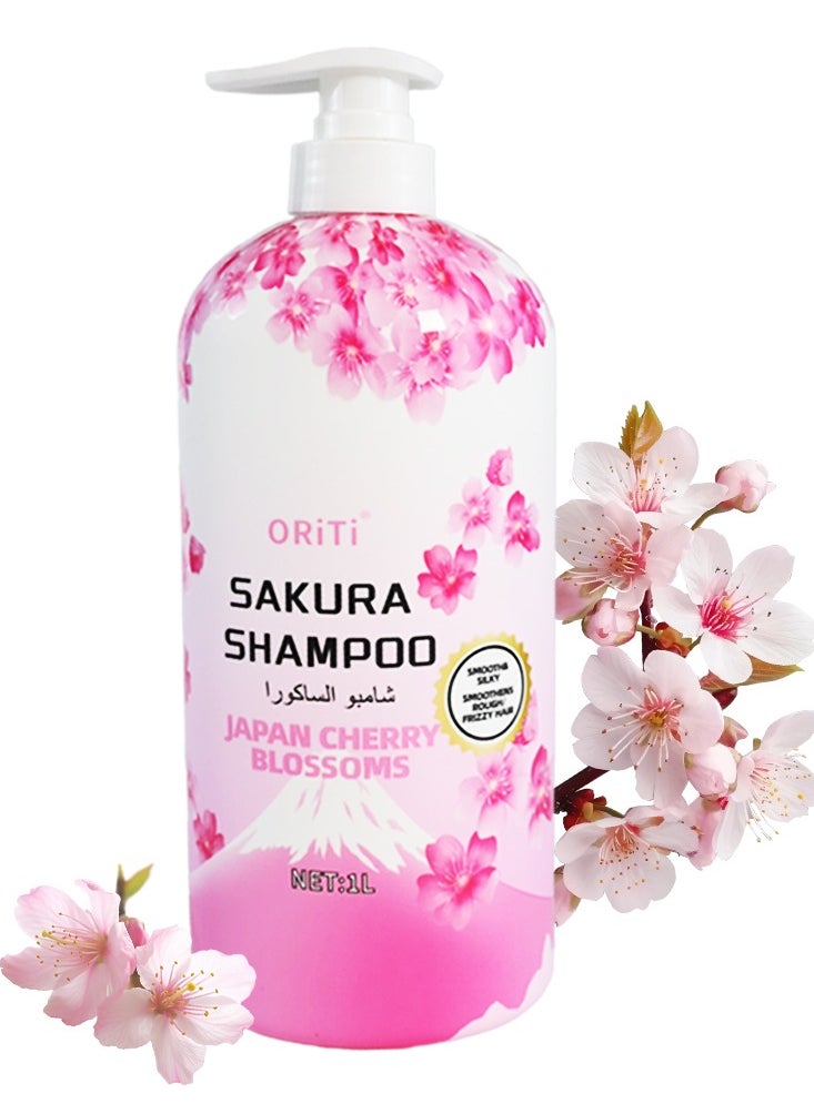 ORiTi JAPAN CHERRY BLOSSOMS MOISTURE SHAMPOO - 1000ML 