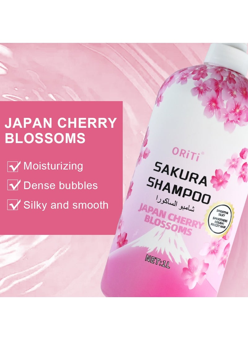 ORiTi ORiTi JAPAN CHERRY BLOSSOMS MOISTURE SHAMPOO - 1000ML  - Image 3