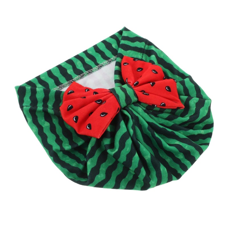 Healeved Newborn Cap Watermelon Style Turban Hat for Boys Girls Fashionable Decorative Green - Image 2