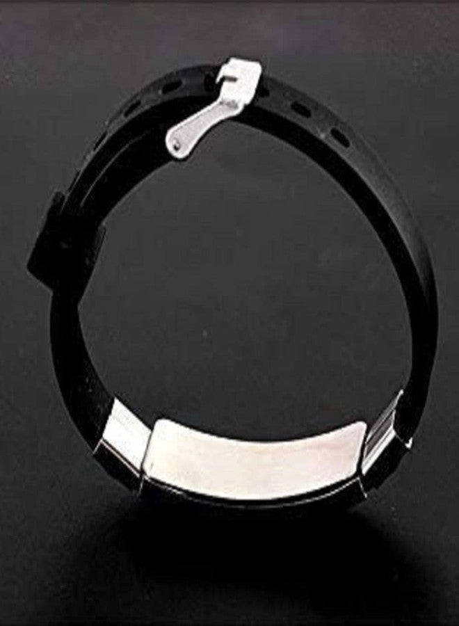 Vientiq Rose Signature Printed Silicon Wristband Bracelet for Women & Girls - Image 3