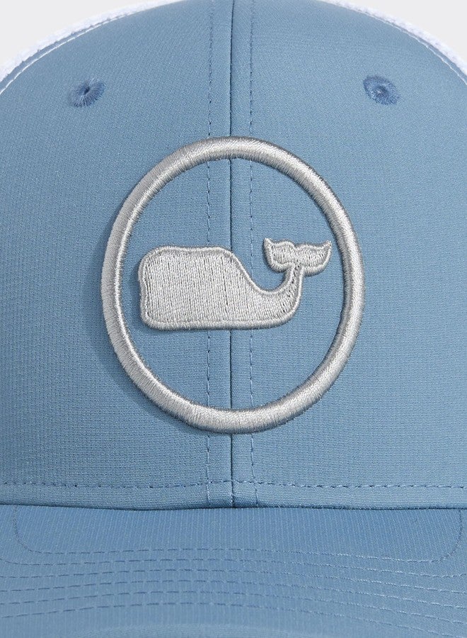 فينيارد فاينز قبعة سائق شاحنة عالية الأداء بنقاط الحوت للرجال من vineyard vines، أزرق ميراج 2 - Image 3