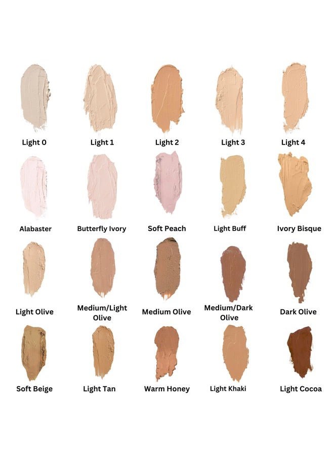 mehron Makeup CreamBlend Stick | Face Paint, Body Paint, & Foundation Cream Makeup | Perfect for Halloween .75 oz (21 g) (Butterfly Ivory) - Image 5