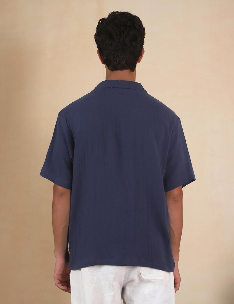 FYLTR Men's Solid Casual Half Sleeve Shirt - 100% Cotton | Regular Fit | Summer Shirts for Men | Soft & Comfortable - Image 2