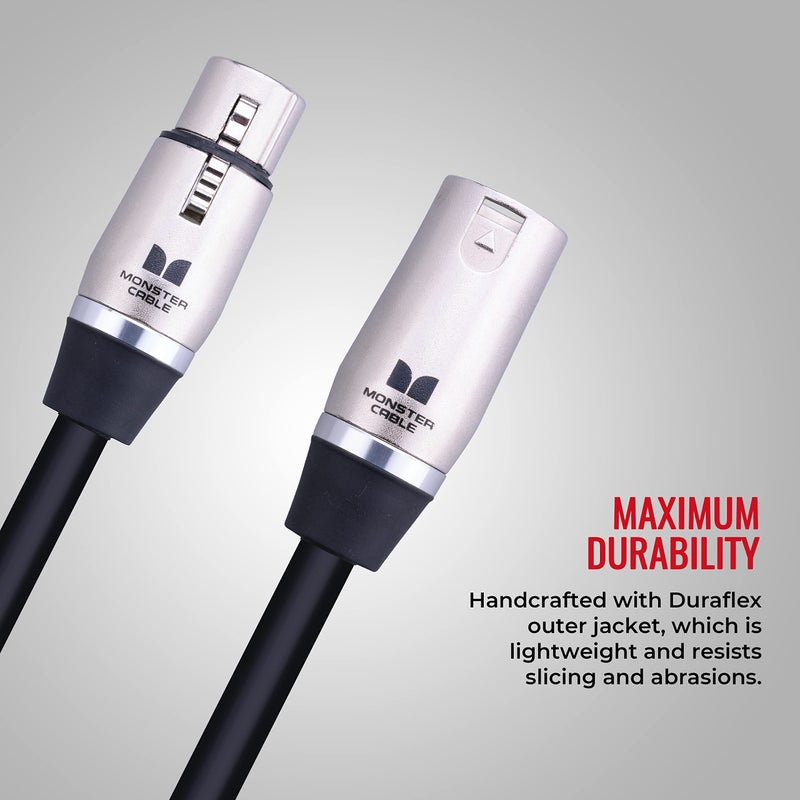 Monster Cable Prolink Performer 600 â€“ 30ft XLR Microphone Cable with Microfiber Dielectric and Duraflex Jacket - Image 4