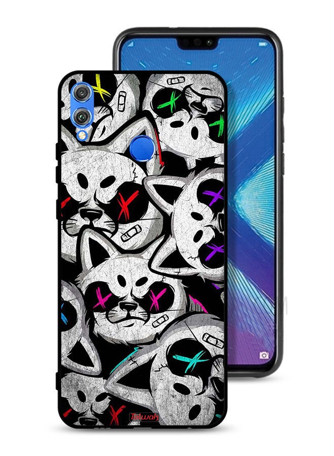 Tolwak Honor 8X Protective Case Cover Marshmallow Cats - Image 1