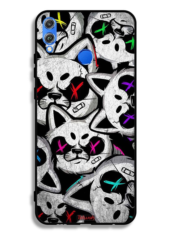Tolwak Honor 8X Protective Case Cover Marshmallow Cats - Image 2