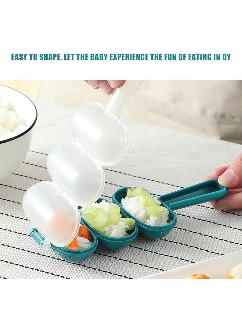 Oasisgalore - 4 Pcs Rice Ball Shakers - DIY Sushi Mold for Kids, Non-Stick Kitchen Tools - Image 1