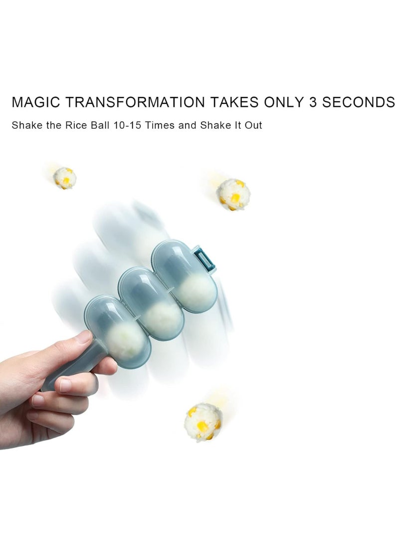 Oasisgalore - 4 Pcs Rice Ball Shakers - DIY Sushi Mold for Kids, Non-Stick Kitchen Tools - Image 1