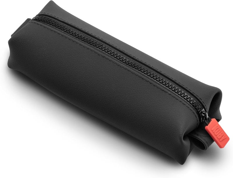 توولترز - حقيبة كوفي ميني للرجال - حقيبة مستحضرات التجميل السيليكونية، حقيبة سفر للمستحضرات - سحاب قوي، مقاومة للتسرب، سهلة التنظيف - 8.5" × 2.75" × 2" - رمادي غامق