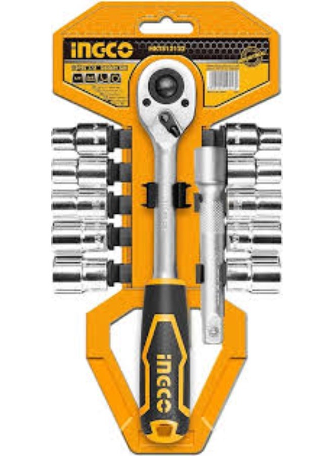 INGCO 1/2 Inch Socket Set – 12 Pieces - Image 2