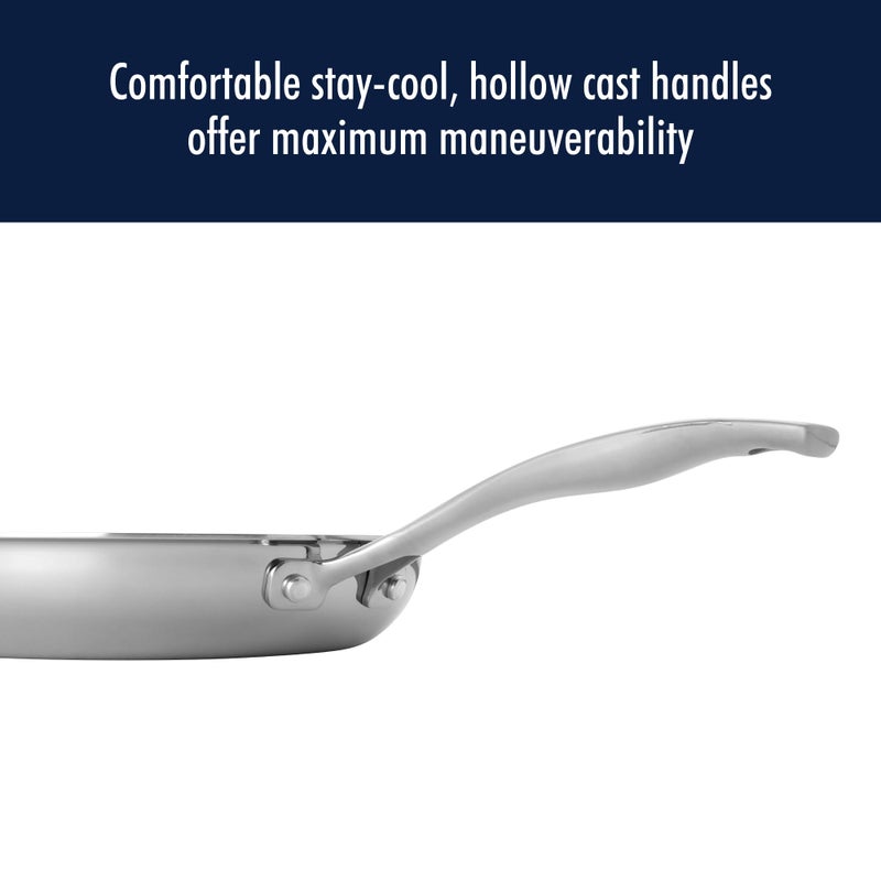 HENCKELS Clad H3 10-inch Induction Frying Pan with Lid, Stainless Steel, Durable and Easy to clean - Image 3