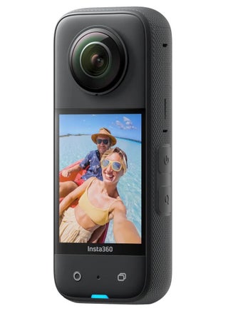 كاميرا أكشن X3 بزاوية 360 درجة، فيديو بدقة 5.7K، صور بدقة 72MP، مستشعرات مزدوجة 1/2"، عدسة 6.7mm، فتحة F1.9، شاشة 2.29"، مقاومة للماء - view 4