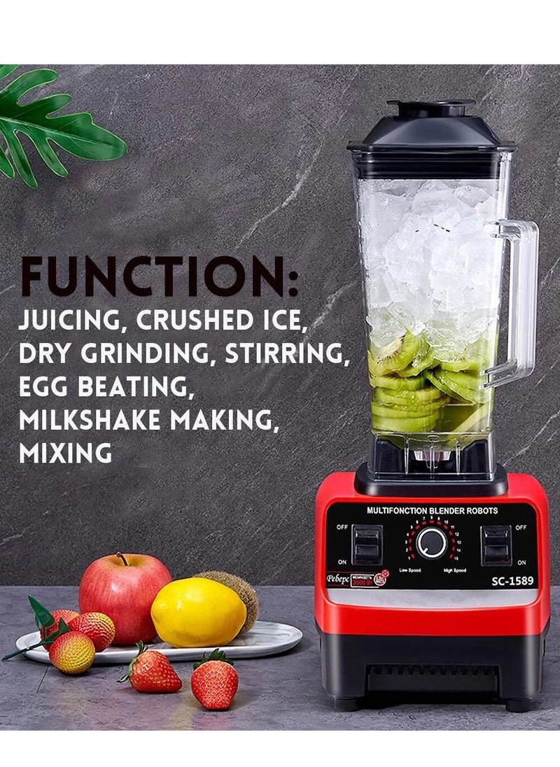 SILVER CREST 2.5L 4500W BPA Free Heavy Duty Blender Mixer Electric High Speed Juicer Food Processor Ice Smoothies Crusher Blander  - Image 1