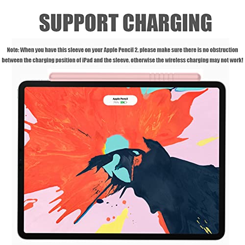 YINVA Grip Holder Case Compatible with Apple Pencil Pro/ 2nd Generation, Sleeve Cover Skin Accessories Compatible with iPad Pencil 2 Gen with Nib Cap (Pink) - Image 5
