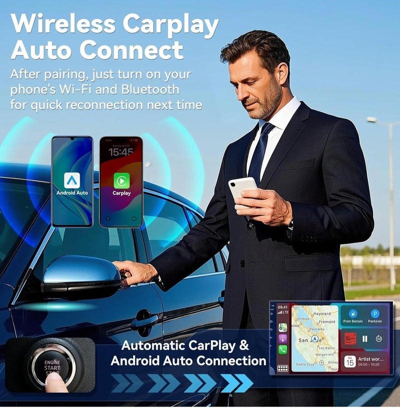 ACLIX Wireless Apple CarPlay Adapter – Mini Plug & Play CarPlay Converter for Wired to Wireless Connection, Compact Auto USB Adapter - Image 3