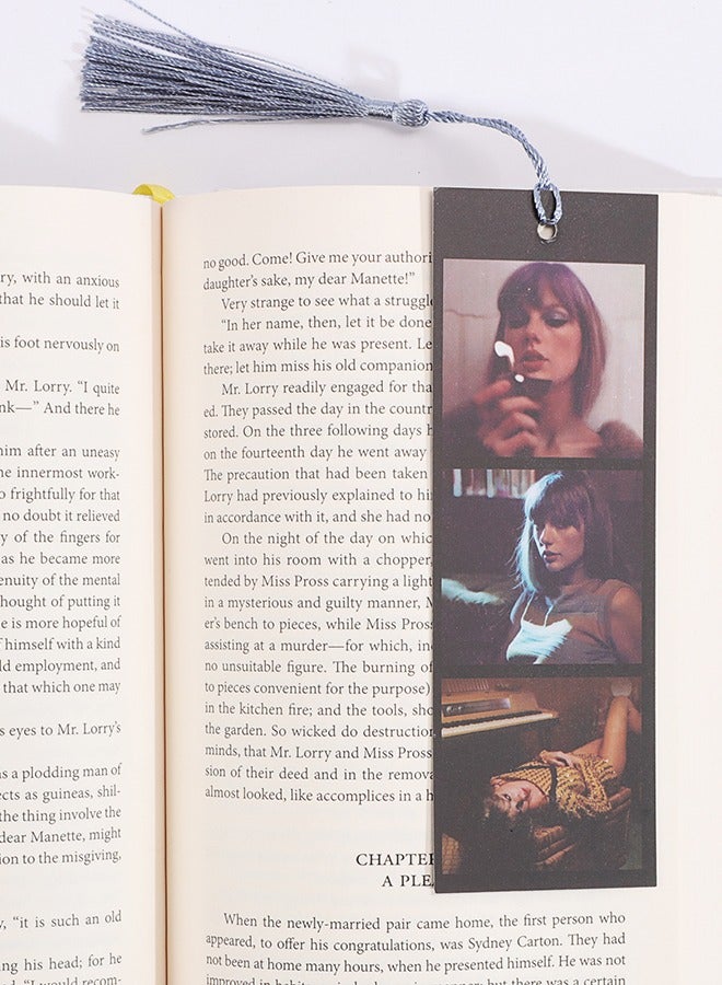 2PCS Singer’s Music Album Midnight Bookmark Set, Book Markers For Women Bookmark Gift Cute Book Accessories For Reading Lovers 2x6 In - Image 2