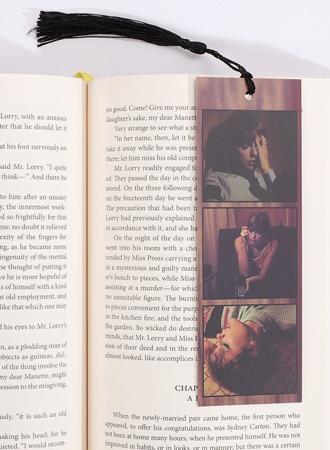 2PCS Singer’s Music Album Midnight Bookmark Set, Book Markers For Women Bookmark Gift Cute Book Accessories For Reading Lovers 2x6 In - Image 3