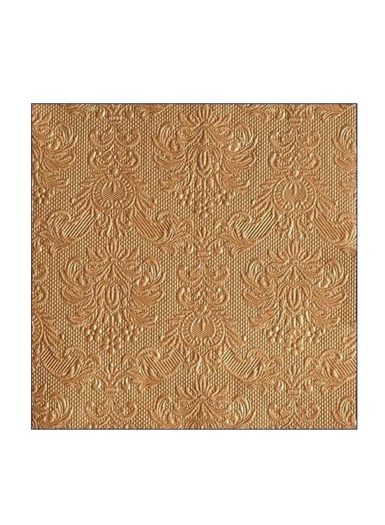 Ambiente Large Embossed Napkins, Bronze