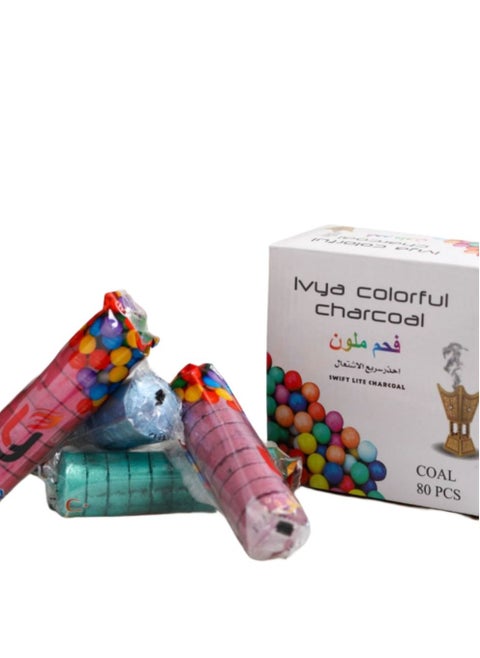 Colored charcoal 80 pieces