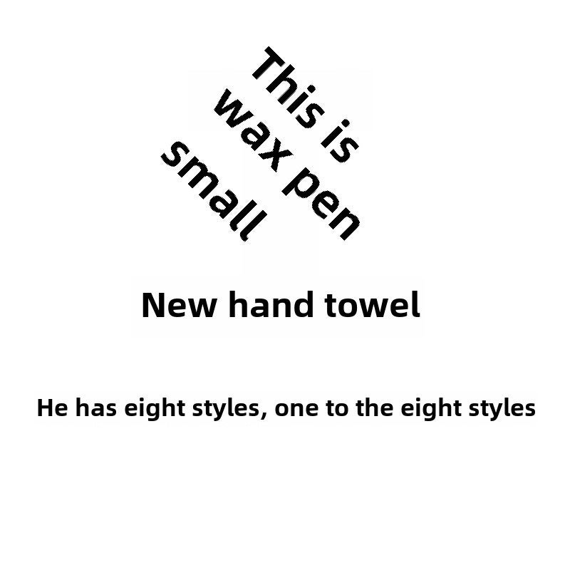 Cartoon pattern towel hanging absorbent handkerchief cute cartoon household children's towel(Style eight, 20x20cm) - Image 3