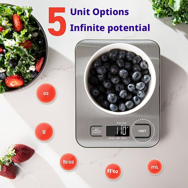 High Precision Digital Kitchen Scale, 5kg/1g - Image 2