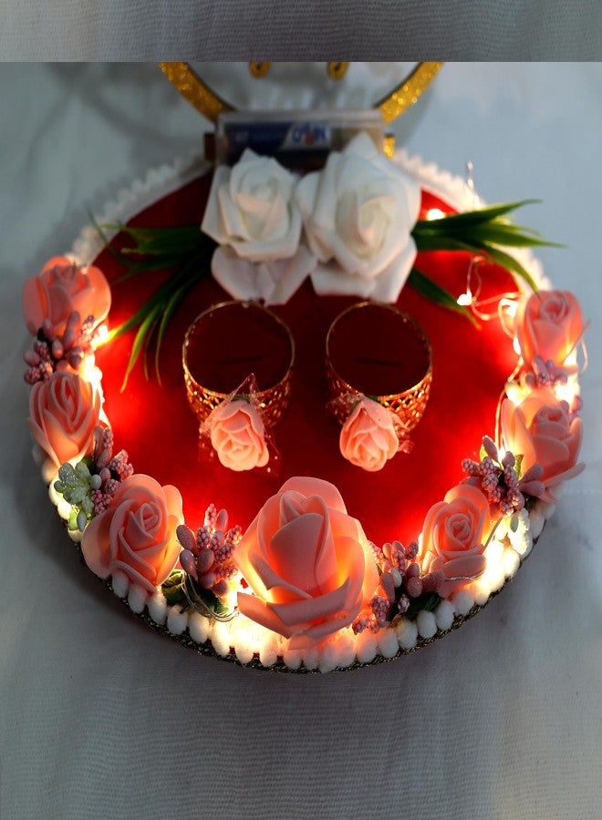 The Bride Made™ Engagement Ring tray holder platter with Fairy LED Light (LED Lighit) - Image 4