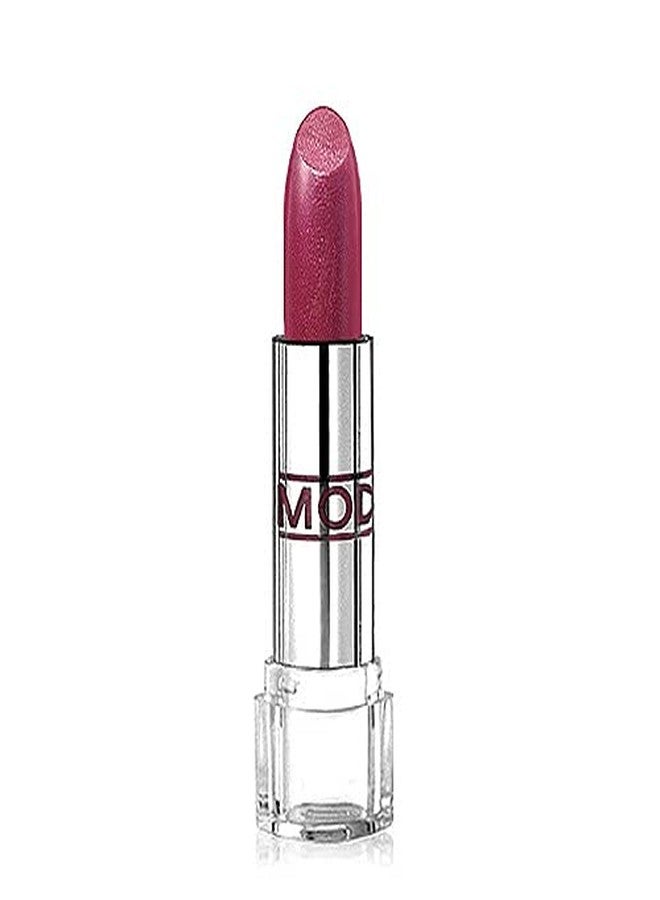 MODE Cosmetics MODE Lustre Lipstick Pearly Plum Wine Berry Frost 55, Hydrating Creamy Pigment Rich Lip Color, Moisturizing Sweet Almond, Cherry, Avocado Natural Fruit Oils, Organic Shea Butter, Made in USA - Image 1
