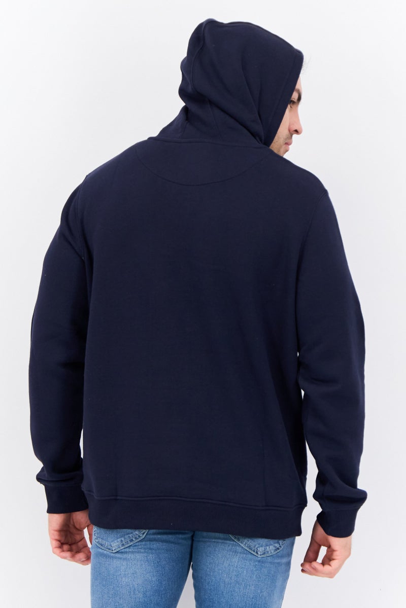 Penfield Men Hooded Brand Logo Long Sleeve sweatshirts, Navy - Image 3