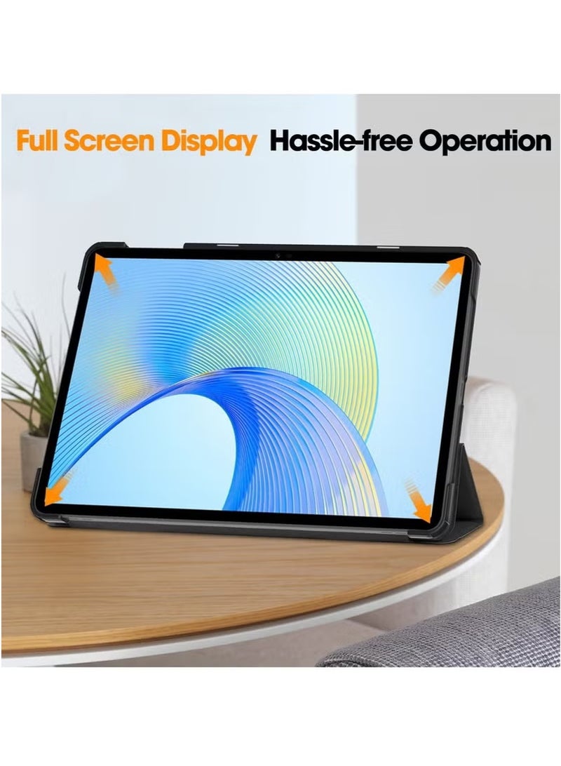 Stand Tablet Cover Tri-Fold Smart Tablet Case Slim Case Multi- Viewing Angles For Honor Pad X9/X8 Pro 11.5 Inch Black - Image 3