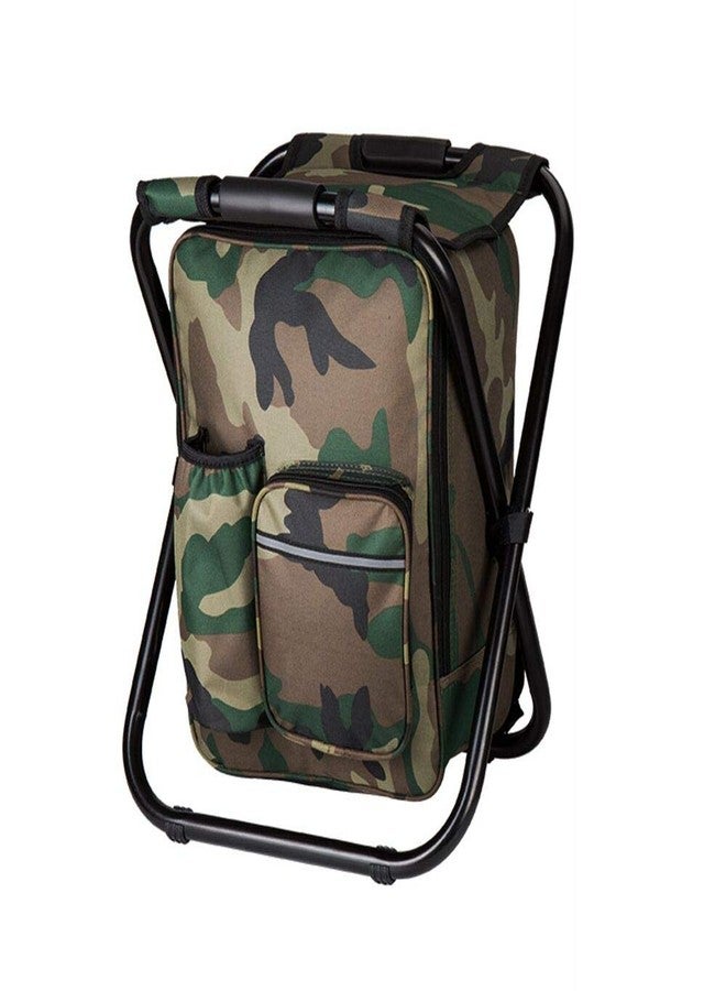 FCFKUK Bright starl Multifunction Folding Cooler and Stool Backpack, Hiking Camouflage Seat Table Bag Camping Gear for Outdoor Indoor Fishing Travel Beach - Image 1
