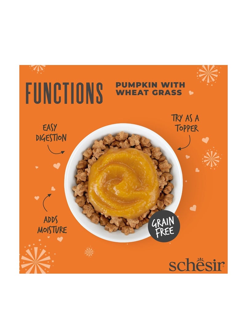 شيسر كيس طعام القطط Schesir Functions Digestive Topper بنكهة اليقطين مع عشبة القمح 40 جرام (12 كيس) - Image 4