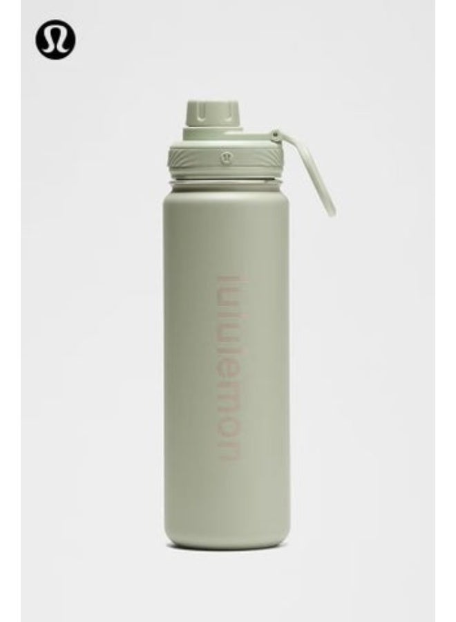 lululemon Stainless steel sports vacuum insulated water bottle, suitable for holding water, iced tea, hot tea, etc., with a capacity of 710 milliliters