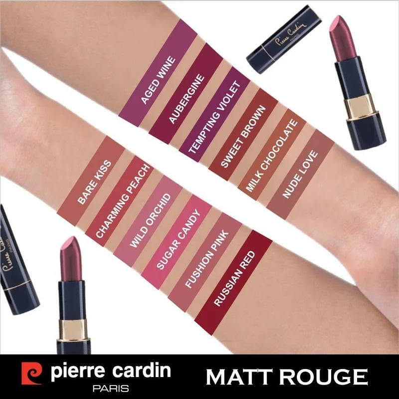 pierre cardin Matte Rouge Matte Lipstick (Sugar Candy)