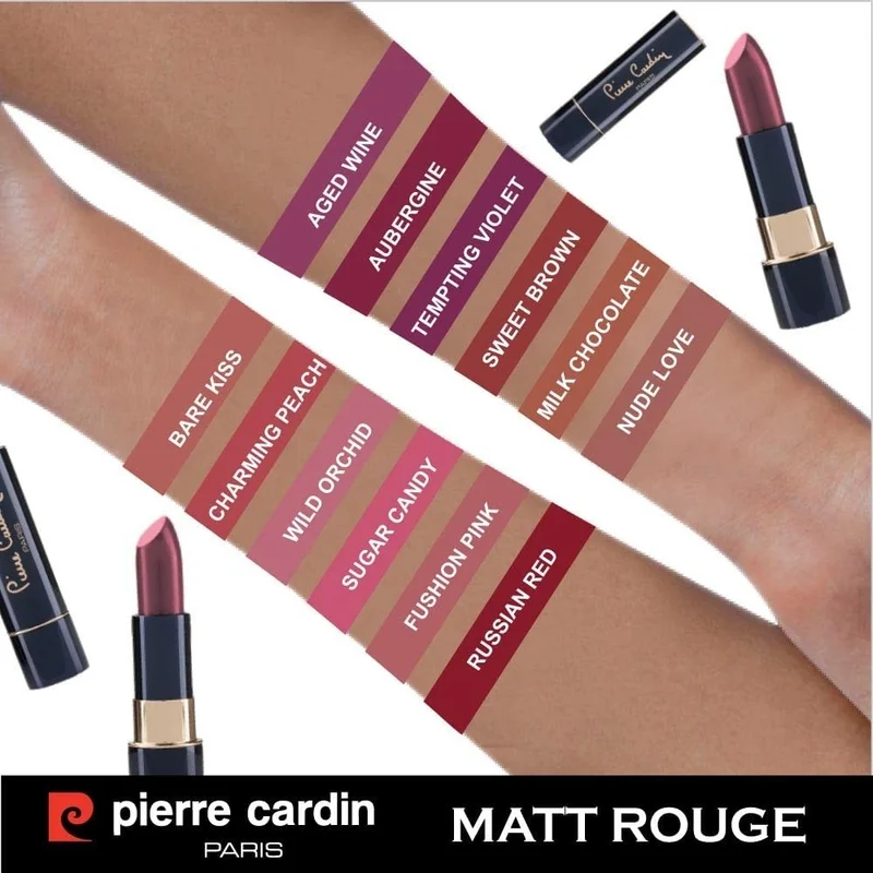 pierre cardin Matte Rouge Matte Lipstick (Sugar Candy)