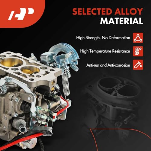 A-Premium 2 Barrel Carburetor Compatible with Toyota 4Runner 1984, Celica 1981-1984, Corona 1981, Dyna/Coaster 1980, Pickup 1981-1995, Hilux 1988-1995, 2.2L 2.4L 2.8L 3.0L, Electric Choke - Image 4