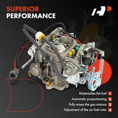 A-Premium 2 Barrel Carburetor Compatible with Toyota 4Runner 1984, Celica 1981-1984, Corona 1981, Dyna/Coaster 1980, Pickup 1981-1995, Hilux 1988-1995, 2.2L 2.4L 2.8L 3.0L, Electric Choke - Image 5