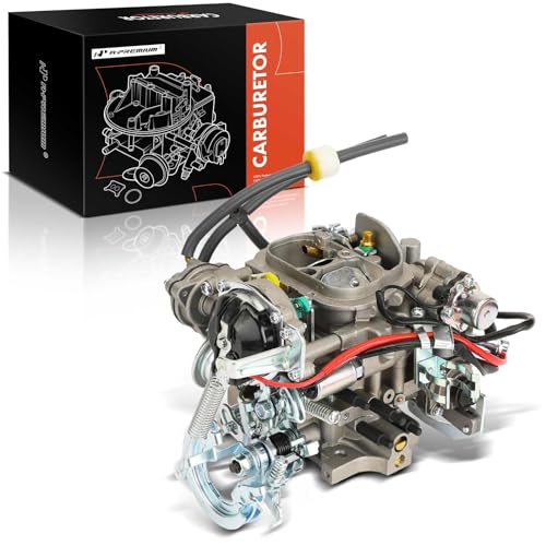 A-Premium 2 Barrel Carburetor Compatible with Toyota 4Runner 1984, Celica 1981-1984, Corona 1981, Dyna/Coaster 1980, Pickup 1981-1995, Hilux 1988-1995, 2.2L 2.4L 2.8L 3.0L, Electric Choke - Image 1