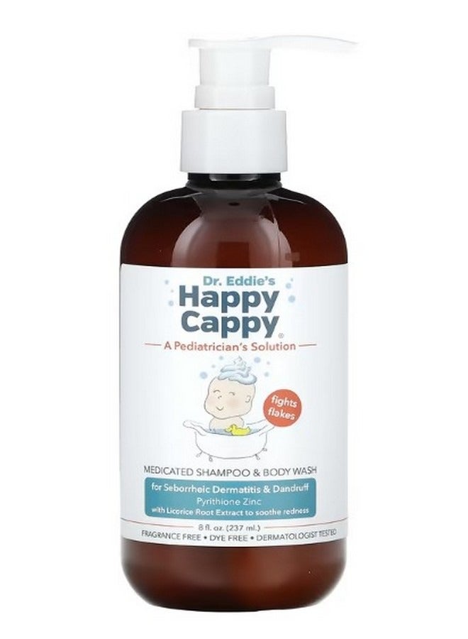 هابي كوبي Medicated Shampoo and Body Wash Fragrance Free 8 fl oz 237 ml - Image 1