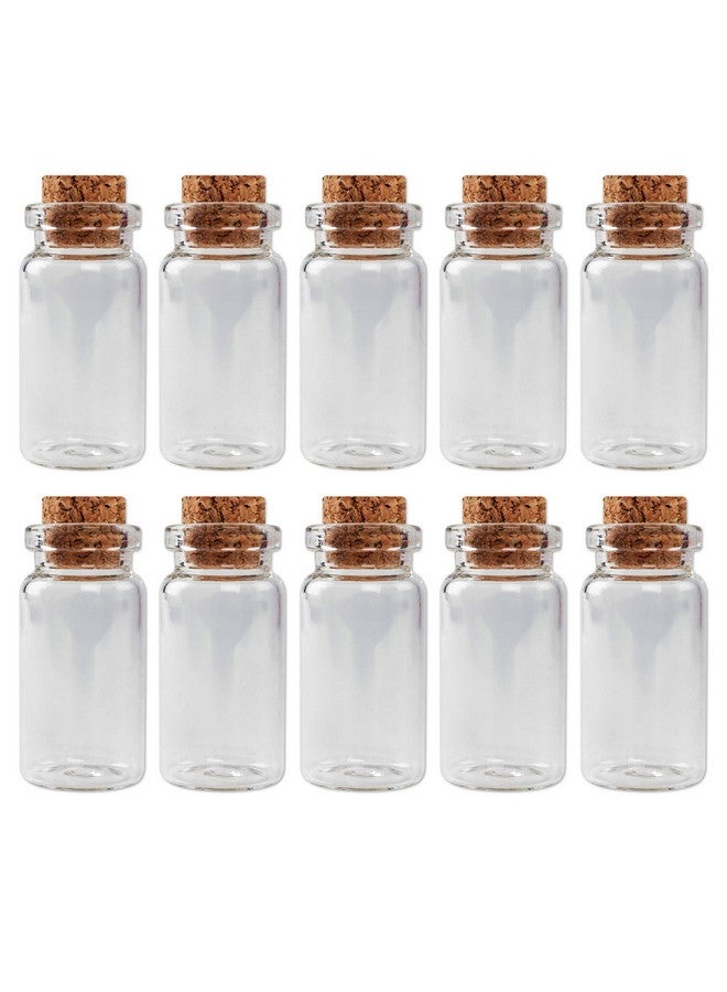 Super Z Outlet Mini Overall Decorative Bottles Cork Tops for Camping Project, Arts & Crafts, Jewelry, Stranded Island Message, Wedding Wish, Party Favors - 1 Milliliters - Glass - Image 4