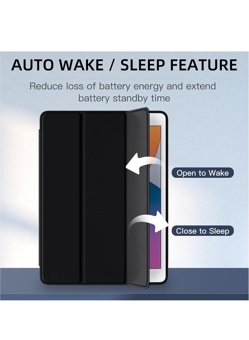 DUSALA Case Compatible with iPad 10.2 inch 2020 iPad 8th Gen / 7th Gen 2019 with Pencil Holder Premium TPU Stand Back Auto Wake/Sleep Smart Case Cover for 10.2'' iPad 8 / iPad 7 (Black) - Image 3