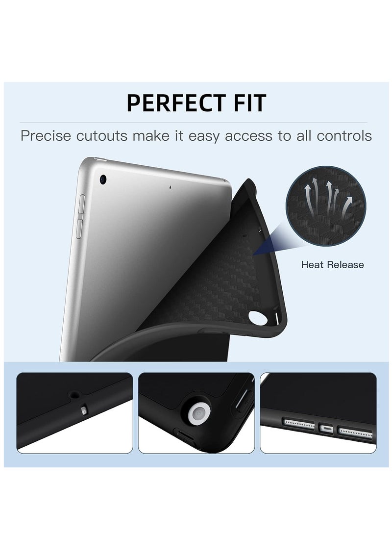DUSALA Case Compatible with iPad 10.2 inch 2020 iPad 8th Gen / 7th Gen 2019 with Pencil Holder Premium TPU Stand Back Auto Wake/Sleep Smart Case Cover for 10.2'' iPad 8 / iPad 7 (Black) - Image 5