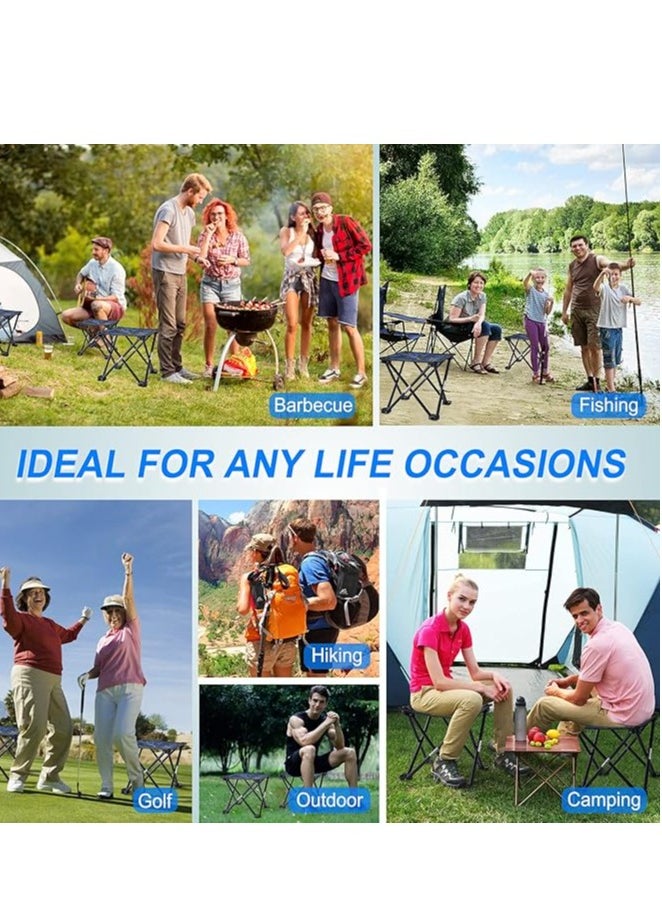 Beauenty - Camping Stool Portable Folding Stool Portable Chair Mini Foldable Stool Fishing Stool for Adults Fishing Hiking Gardening and Beach with Carry Bag - Image 1