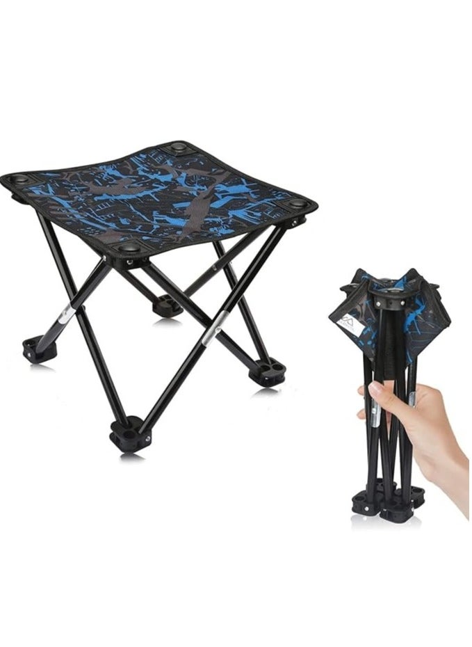 Beauenty - Camping Stool Portable Folding Stool Portable Chair Mini Foldable Stool Fishing Stool for Adults Fishing Hiking Gardening and Beach with Carry Bag - Image 1