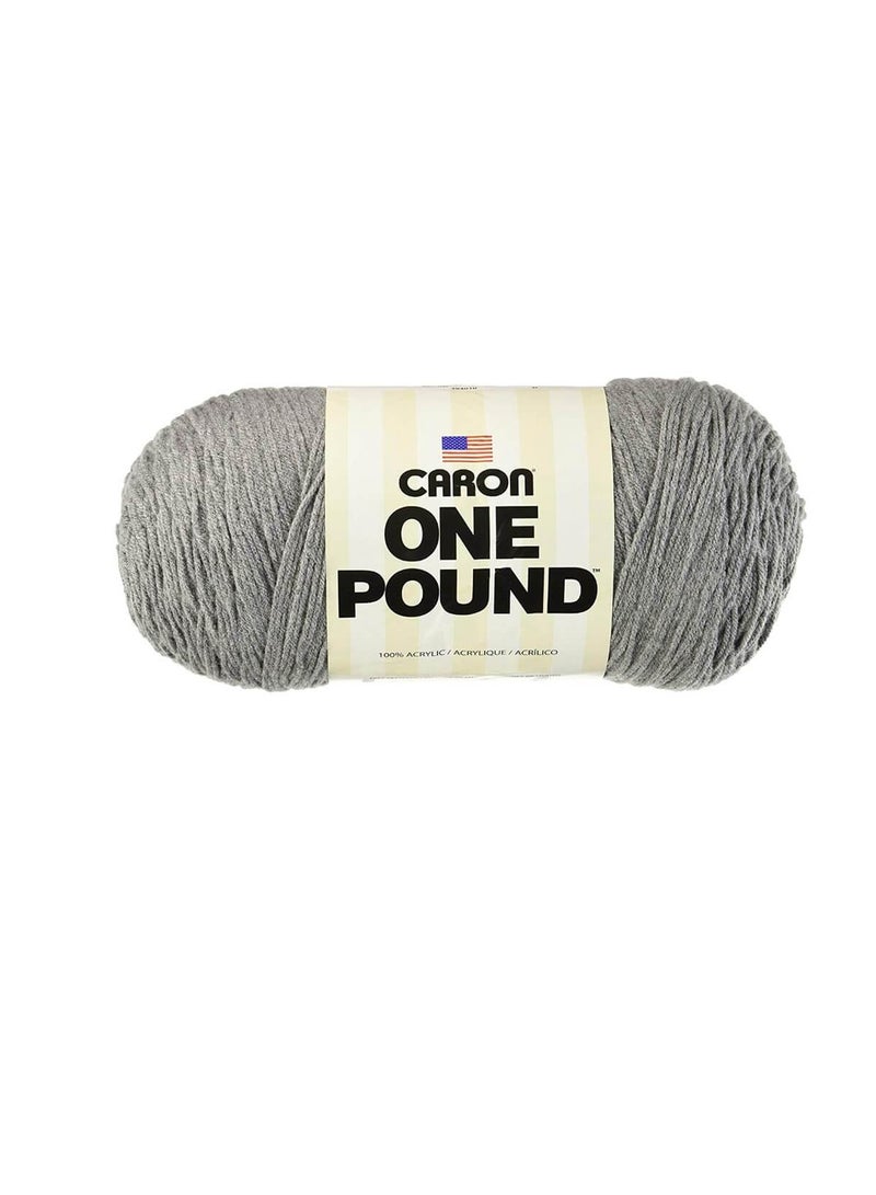 Caron One Pound Yarn Medium Gray Mix - Image 3