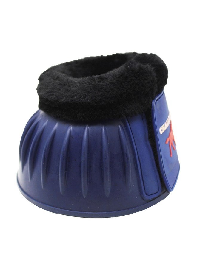 CHALLENGER Horse Rubber Overreach Hoof Protection Fleece Bell Boots 41HI01NV-M - Image 2